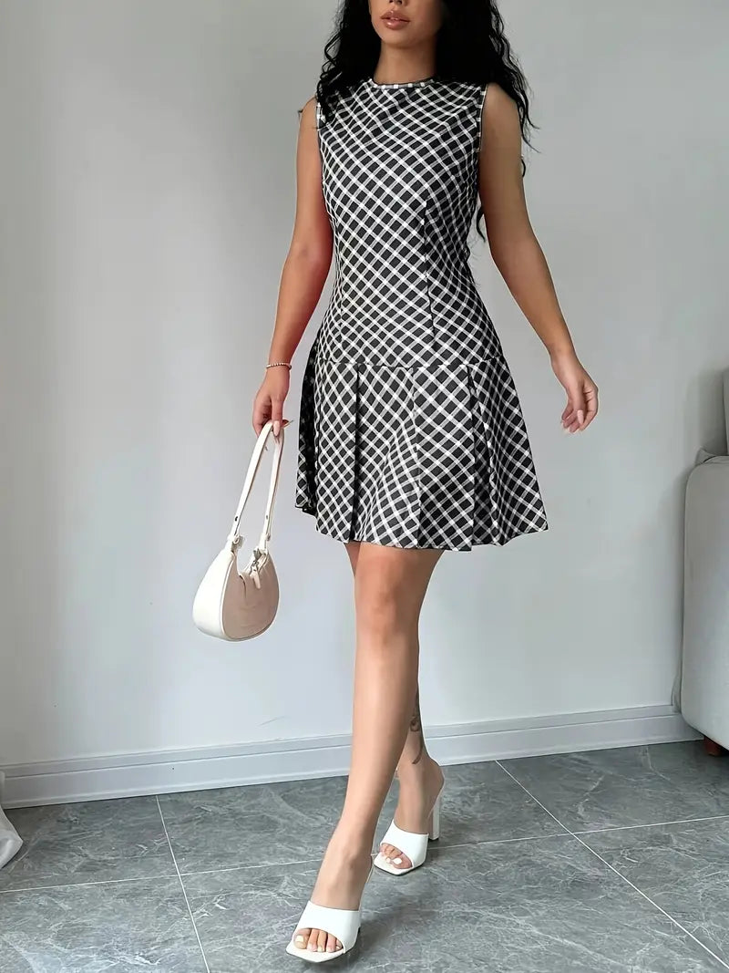 Marlena | Lässiger Chic, elegantes ärmelloses Kleid in A-Linie für Frauen