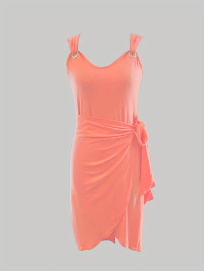 Alma | Krawatte Einfarbiges Kleid