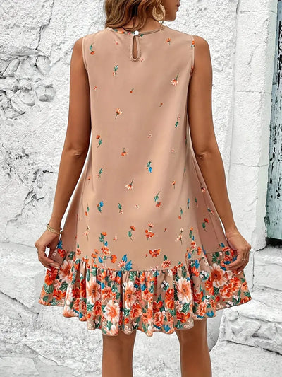 Juni | Ärmelloses Kleid mit Blumenmuster für Frauen