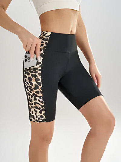 Sheila | Damen Yoga-Shorts mit hoher Taille