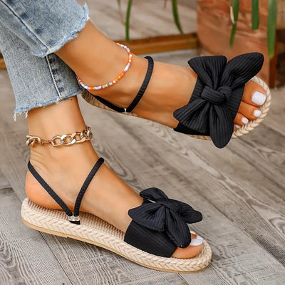 Chiara | Damen Flip Flops mit Schleifendekor