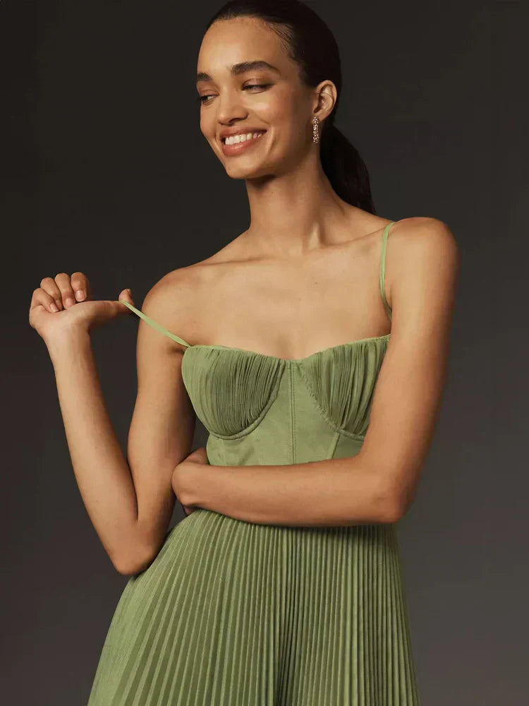 WW | Leben Midi Kleid plissierter Tüll mit Bustier