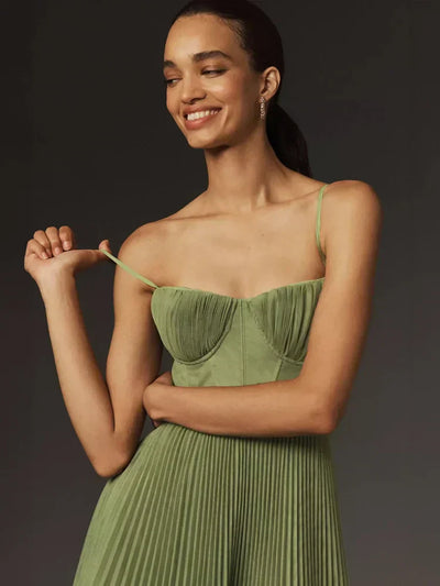 WW | Leben Midi Kleid plissierter Tüll mit Bustier