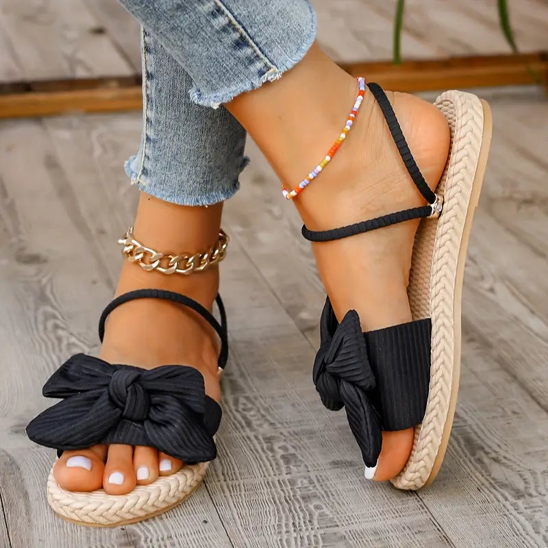 Chiara | Damen Flip Flops mit Schleifendekor