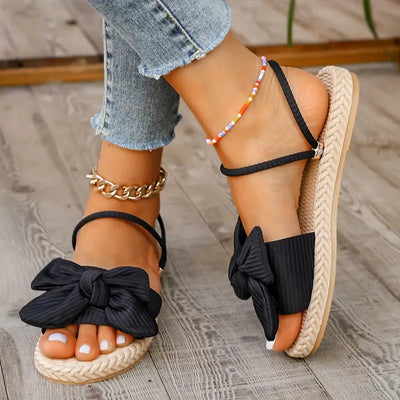 Chiara | Damen Flip Flops mit Schleifendekor
