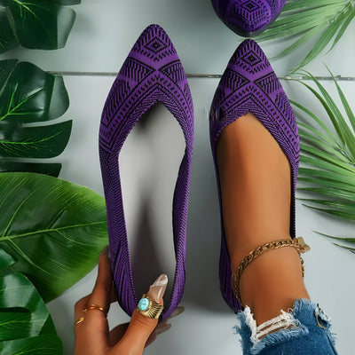 Laura | Flache Schuhe für Frauen aus Strick