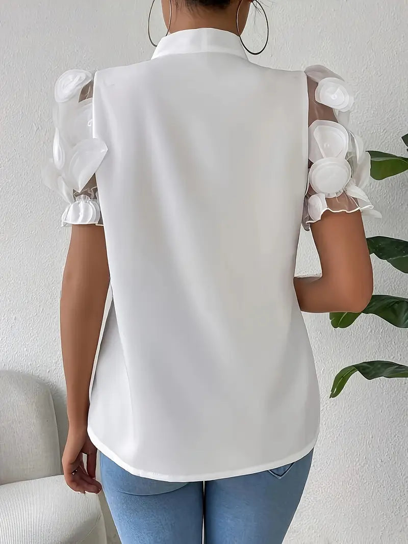 Felicia | Elegante Bluse mit Schleifenkragen für Damen