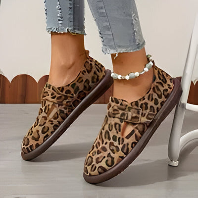 Patricia | Flache Schuhe mit Leopardenmuster für Frauen