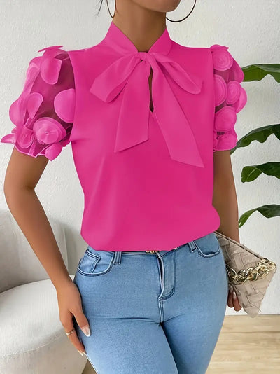 Felicia | Elegante Bluse mit Schleifenkragen für Damen