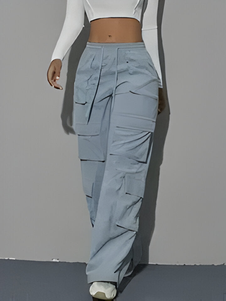 Ira | Solide Hose mit weitem Bein und Kordelzug