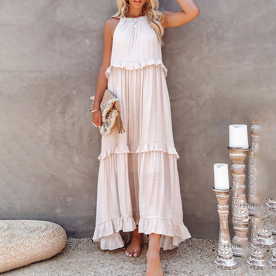 ABELLA - Elegantes Maxikleid mit raffiniertem Look