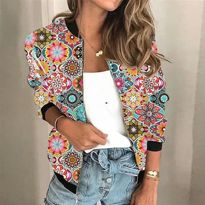 Aimee – reißverschlussjacke mit aufdruck
