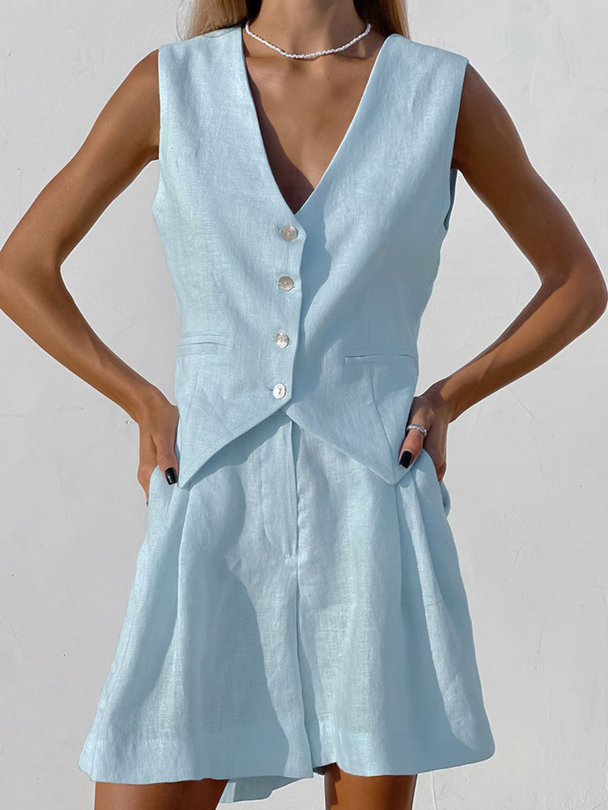 Xenia - Schicke ärmellose Weste und Hose für Damen