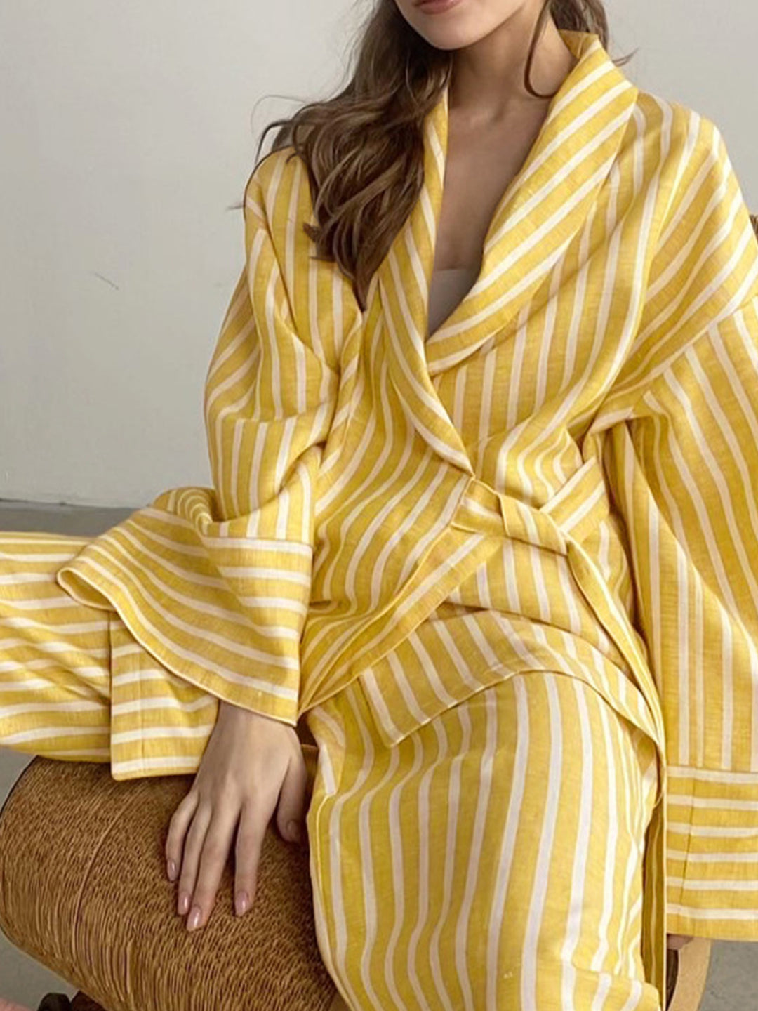 Sarah | Zweiteiliges Loungeset Baumwollpyjama lässig Damen