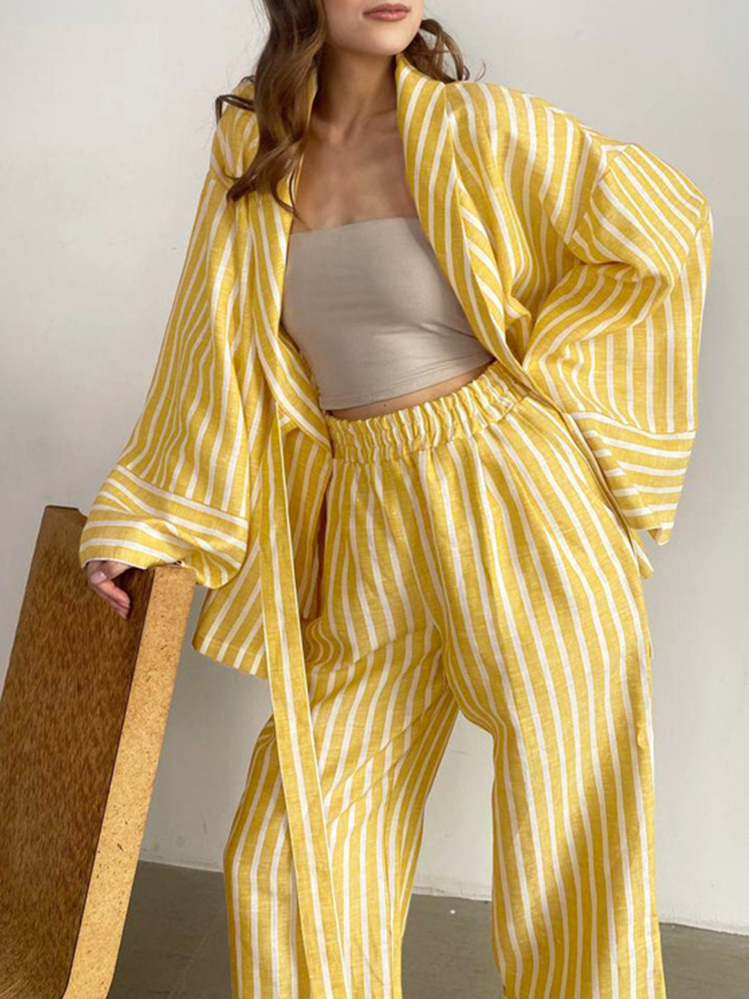 Sarah | Zweiteiliges Loungeset Baumwollpyjama lässig Damen