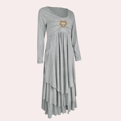 ABEBA - Stylisches langes Freizeitkleid