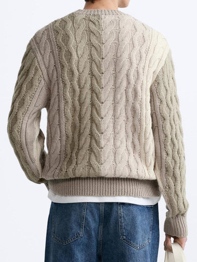 Jonas | Grobstrick-Pullover mit Zopfmuster – Klassisch & Zeitlos