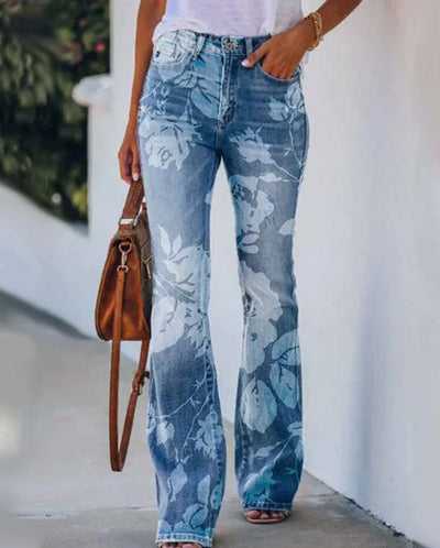 Ada - Geblümte Jeans mit Stil und Komfort