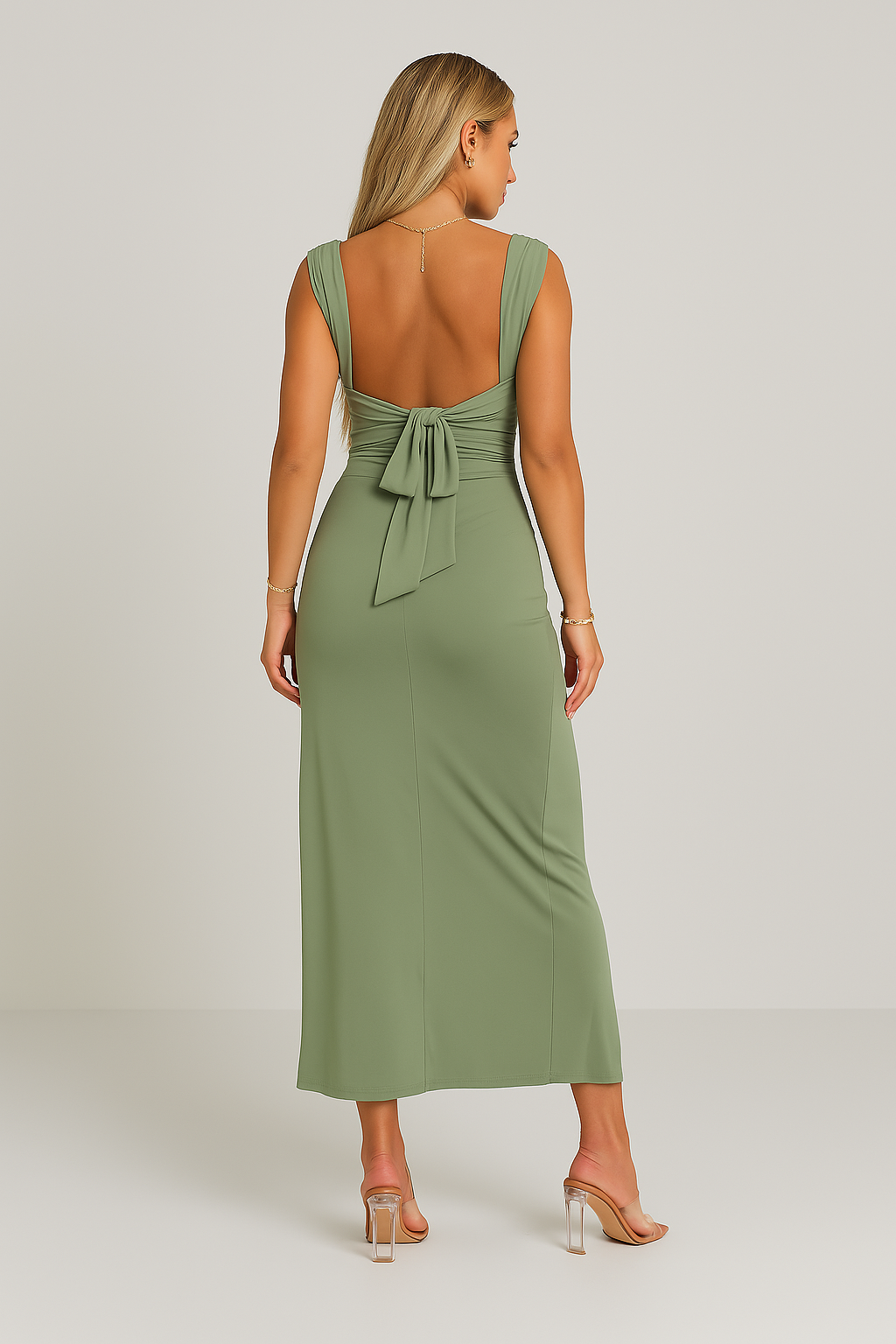 YLVA - SCHLITZ-KLEID