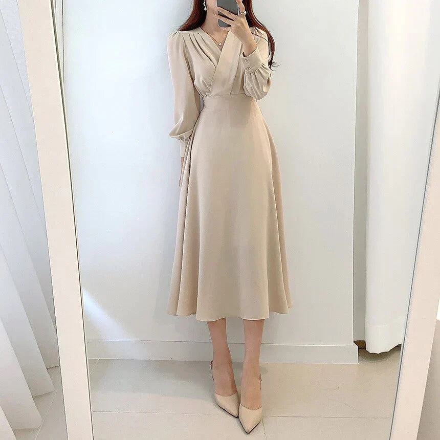 Aicee - Trendiges Damen Midikleid Modische Kleidung