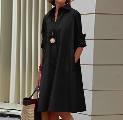 Alissa - Damen Midi-Kleid, Elegant & Bequem