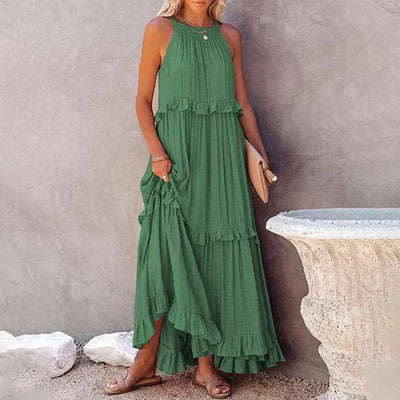 ABELLA - Elegantes Maxikleid mit raffiniertem Look