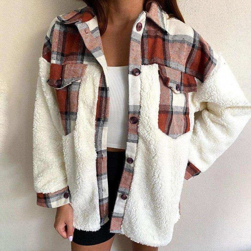 WW | Wolle Lammkarierte Jacke