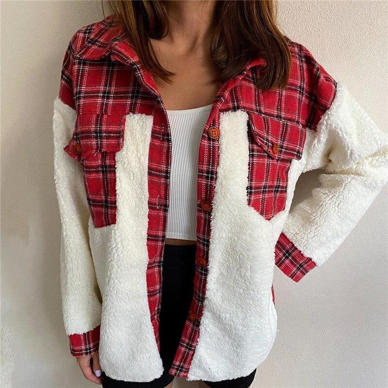 WW | Wolle Lammkarierte Jacke