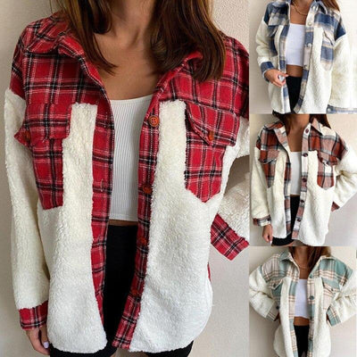 WW | Wolle Lammkarierte Jacke