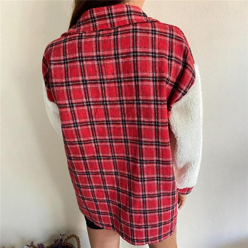 WW | Wolle Lammkarierte Jacke