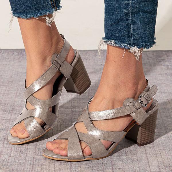 Apolline | Elegante Sandalen mit niedrigem Blockabsatz