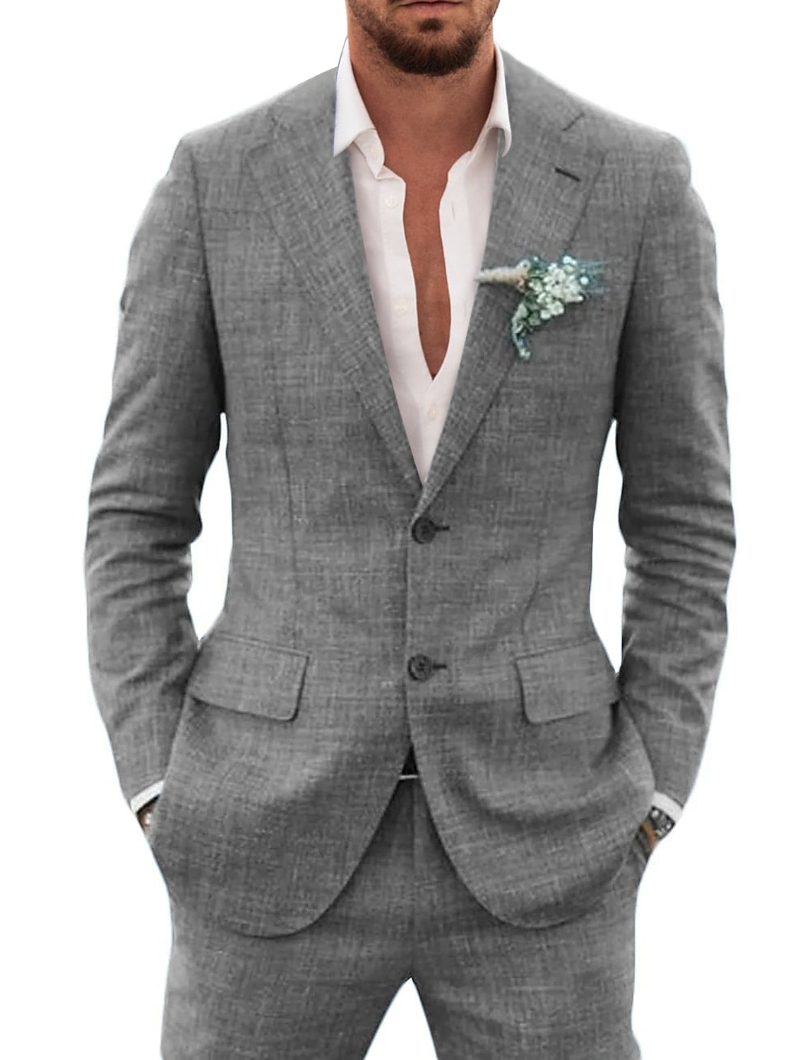 Zweiteiler Herren Sommer Hochzeitsgast Anzug | Jacke und Hose