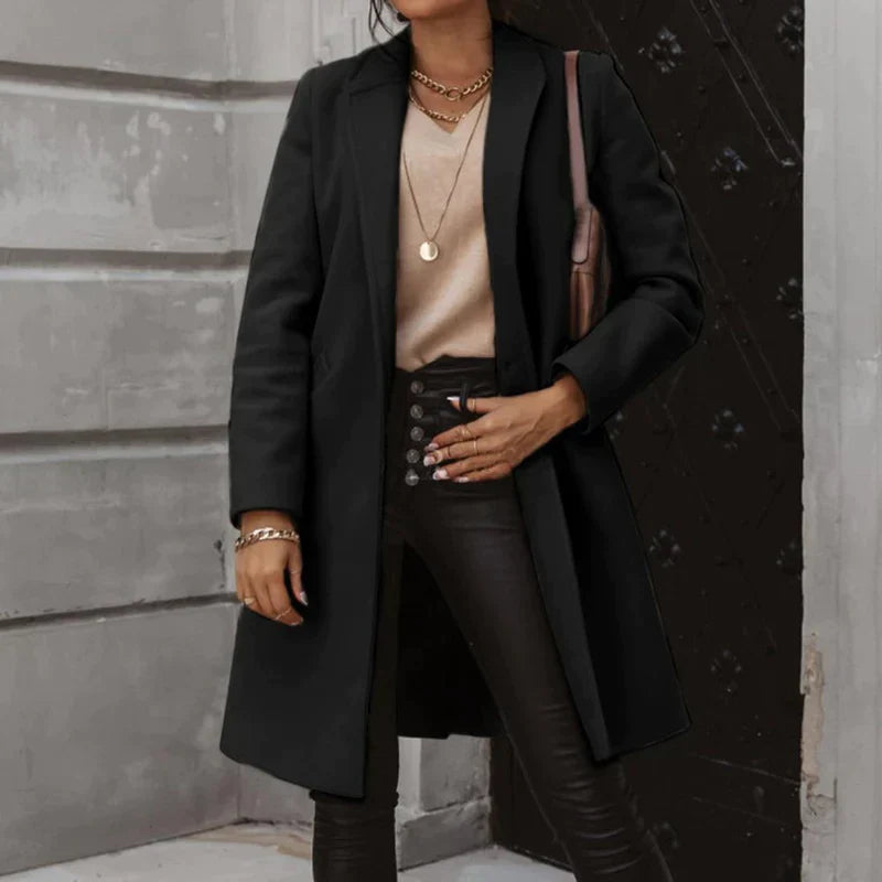 Zara Manteljacke | Stylische Lange Damen Übergangsjacke