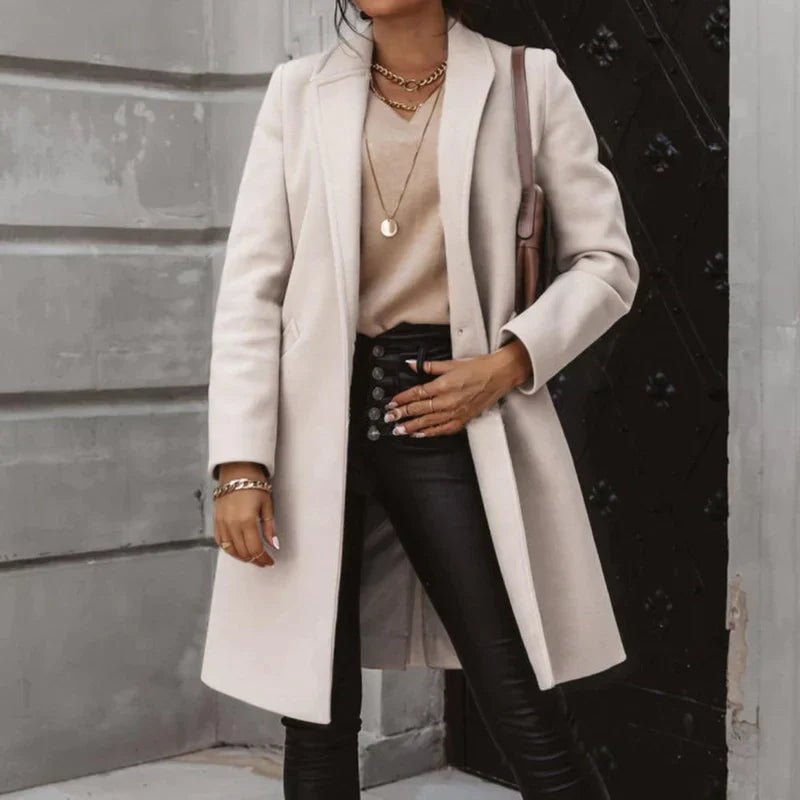Zara Manteljacke | Stylische Lange Damen Übergangsjacke
