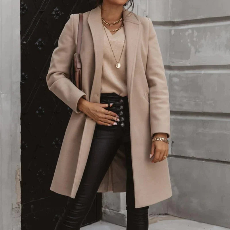 Zara Manteljacke | Stylische Lange Damen Übergangsjacke