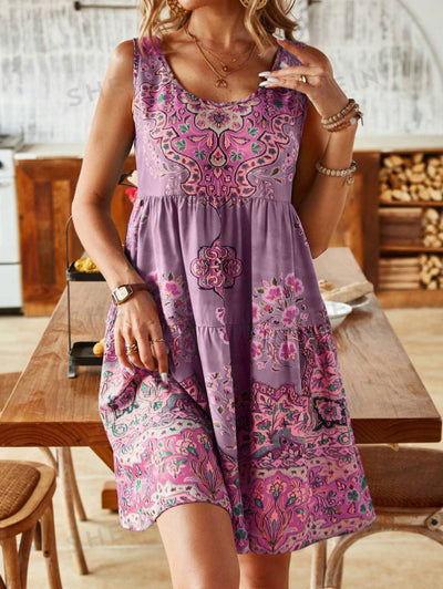 Aline - Sommerliches Ärmelloses Kleid