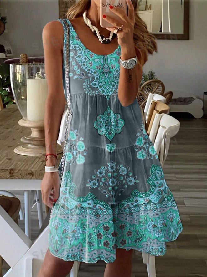 Aline - Sommerliches Ärmelloses Kleid