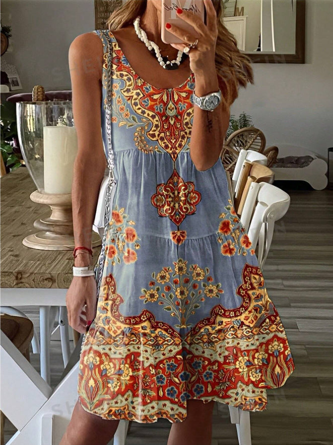 Aline - Sommerliches Ärmelloses Kleid