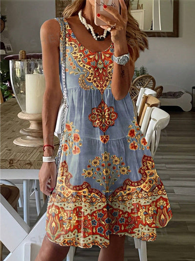 Aline - Sommerliches Ärmelloses Kleid