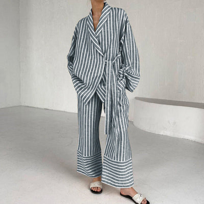 Sarah | Zweiteiliges Loungeset Baumwollpyjama lässig Damen