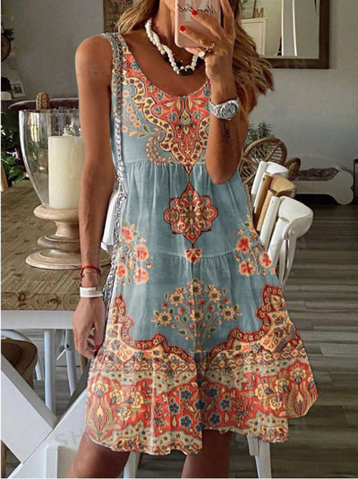 Aline - Sommerliches Ärmelloses Kleid