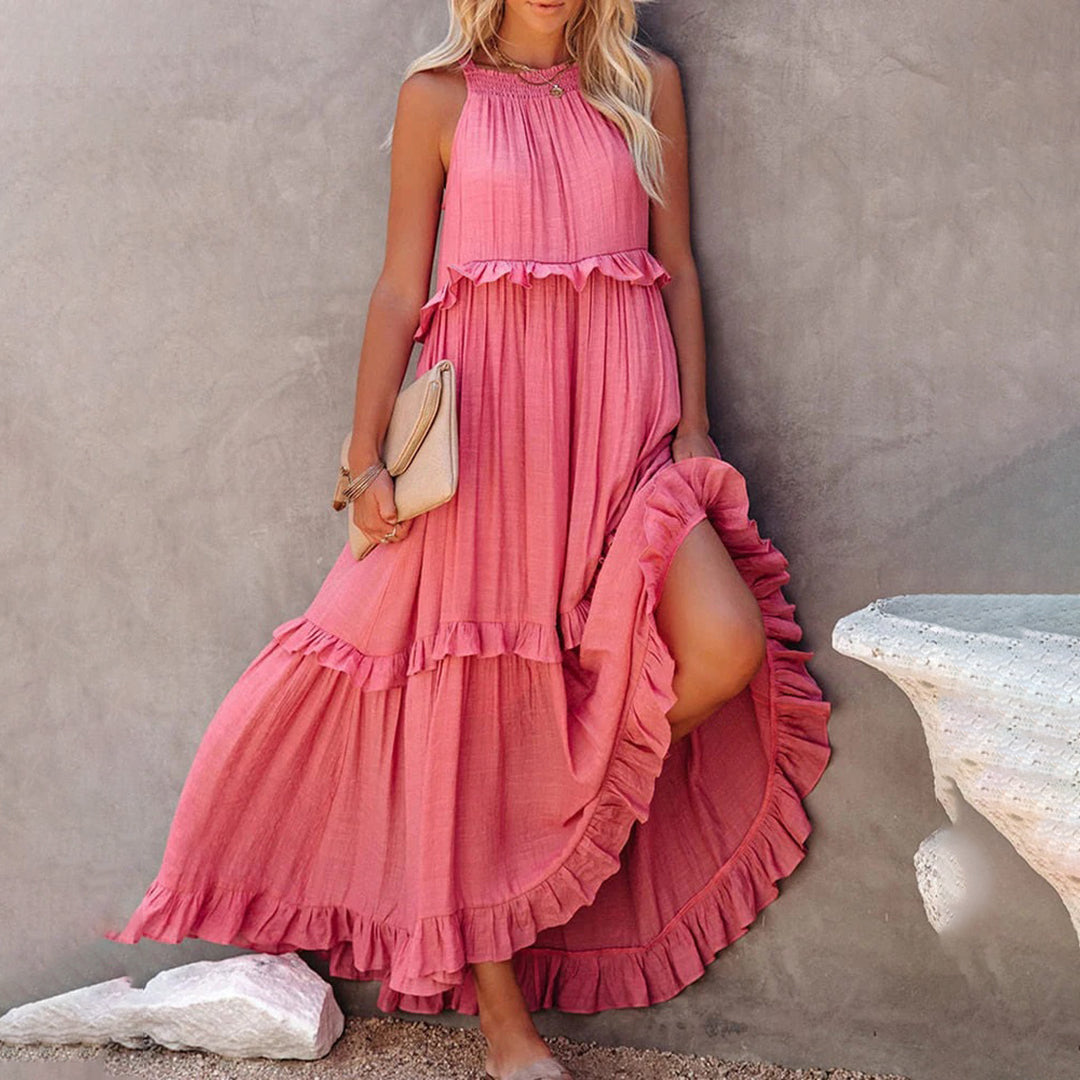 ABELLA - Elegantes Maxikleid mit raffiniertem Look