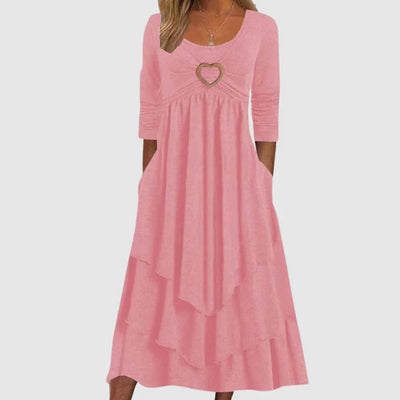 ABEBA - Stylisches langes Freizeitkleid