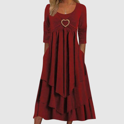 ABEBA - Stylisches langes Freizeitkleid