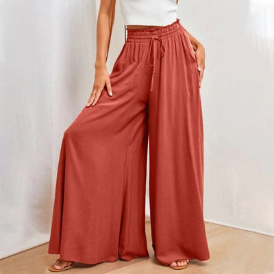Gia | Damen-Maxirock - Hohe Taille, elastisch mit Kordelzug