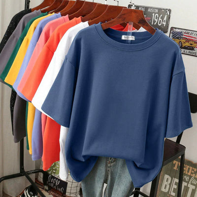 Alice | Kuscheliges Baumwoll-Basic: T-Shirt in Übergröße für Frauen