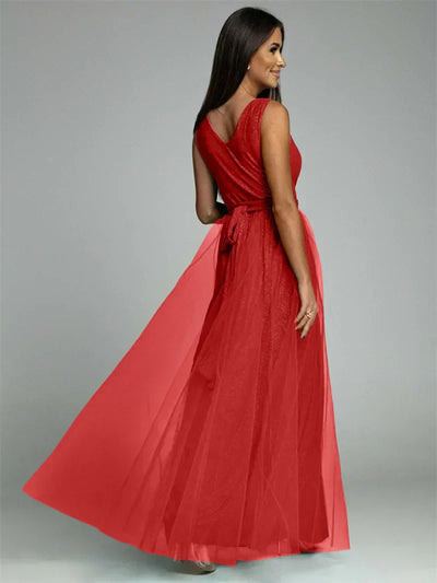 Nova | Elegantes V-Ausschnitt Kleid