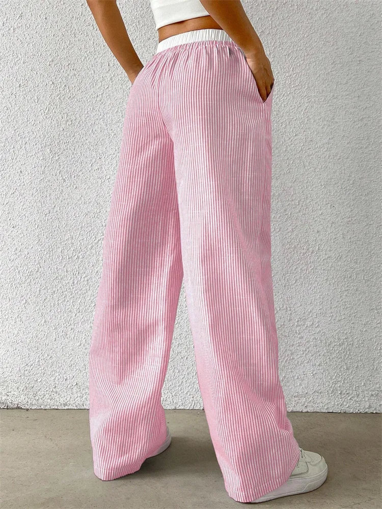 Florencia | Gestreifte Hose mit weitem Bein
