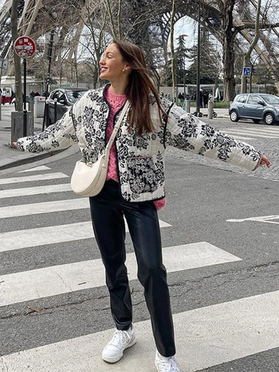 WW | Wendbare Jacke mit Vintage-Druck