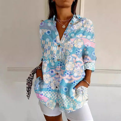 Alina - Modisch gemusterte Bluse
